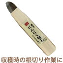 にんにく包丁 小 押 36mm No.803 日本製 吉岡刃物 根切り 収穫 農作業 農業 家庭菜園 根っこ 切り落とし 三冨D