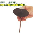 防草シート用 固定釘 φ5mm×長さ15cm 50組入 押さえ具 固定具 留め具 雑草 対策 防止 庭 花壇 草除け ガーデニング 家庭菜園 園芸 金TD