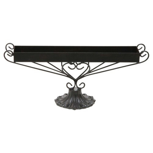 クオーレスタンド ブラック MOI−650 花器（アイアン） 134-650-10 鉢 スタンド おしゃれ ガーデニング ..