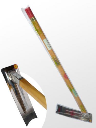 姫鍬 ステンレス タバコ鍬 S-4型 4尺柄付 鍬 クワ くわ ガーデニング 農業 農作業 家庭菜園 農具 堤製..