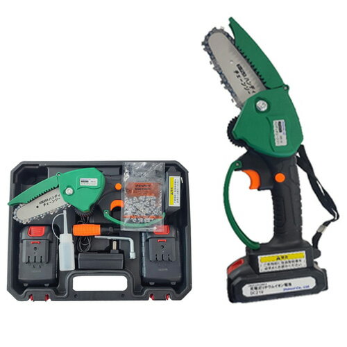 1年保証付 充電式 コードレス ハンディ チェーンソー CHC-10 チェンソー 電動ノコギリ のこぎり 園芸 農業 農作業 シN直送