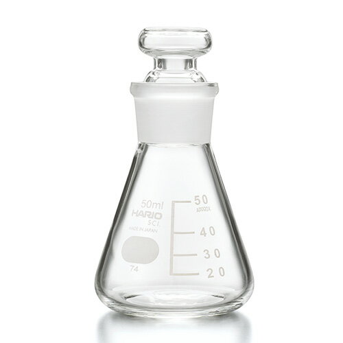 HARIO　共栓三角フラスコ 50ml 12個入 TSF-50　SCI ハリオ 松k直送
