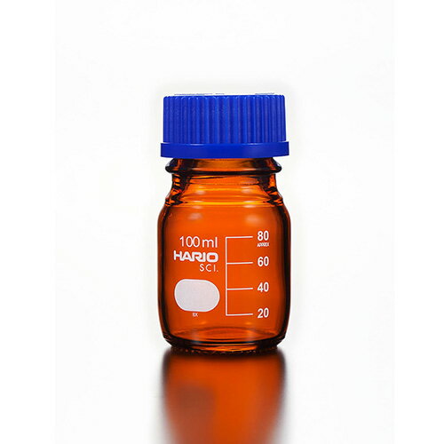 HARIO　耐熱ねじ口瓶(茶) 100ml 10個入 NBB-100-SCI ハリオ 松k直送