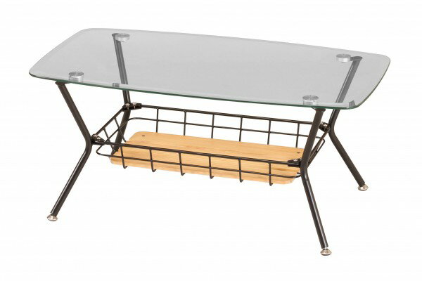 ガラステーブル バイシクルケージ BCT-900（BK）