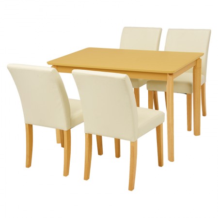 ※お取り寄せ商品です。在庫のある場合は、1〜5営業日で発送いたします。在庫が流動的ですので、急な品切れにはご了承くださいませ。お急ぎの場合は予めお問い合わせいただけますと助かります。 商品名 ダイニング5点セット　　VDS−7301NAPW...