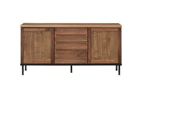 キャビネット 収納 北欧 おしゃれ モダン リビング 収納棚 リビングサイドボード 木製 幅153cm サイド..