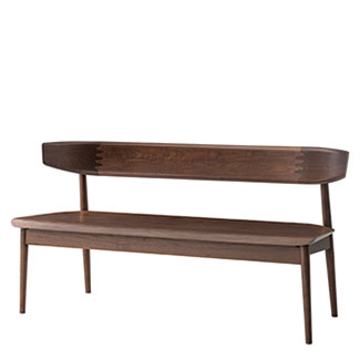 9/1〜枚数限定20％クーポンあり ダイニング背付きベンチ　SEOTO　ベンチ　KD281B