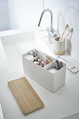 サニタリー収納ケース　リン　RIN 山崎実業　トイレ　ナプキン収納　トイレグッズ　収納　シンプル　木..