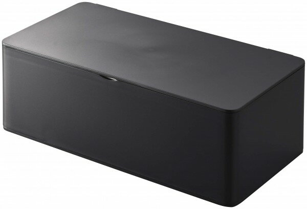 蓋付きティッシュケース タワー レギュラーサイズ ブラック タワー 5721