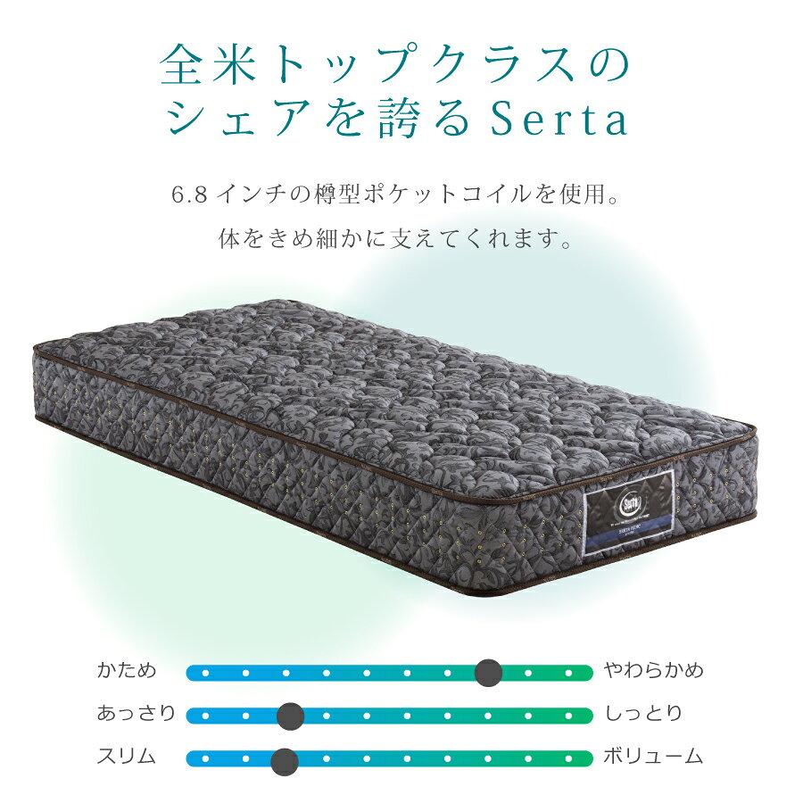 シングルマットレス サータペディック68 F1-P [2]