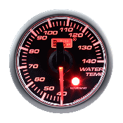 オートゲージ 水温計 SM45Φ アンバーレッド　LED　冷却水　温度　オーバー・ヒート・クール　サーキット　峠　ラジエータ　追加　メーター　即納　送料無料 3