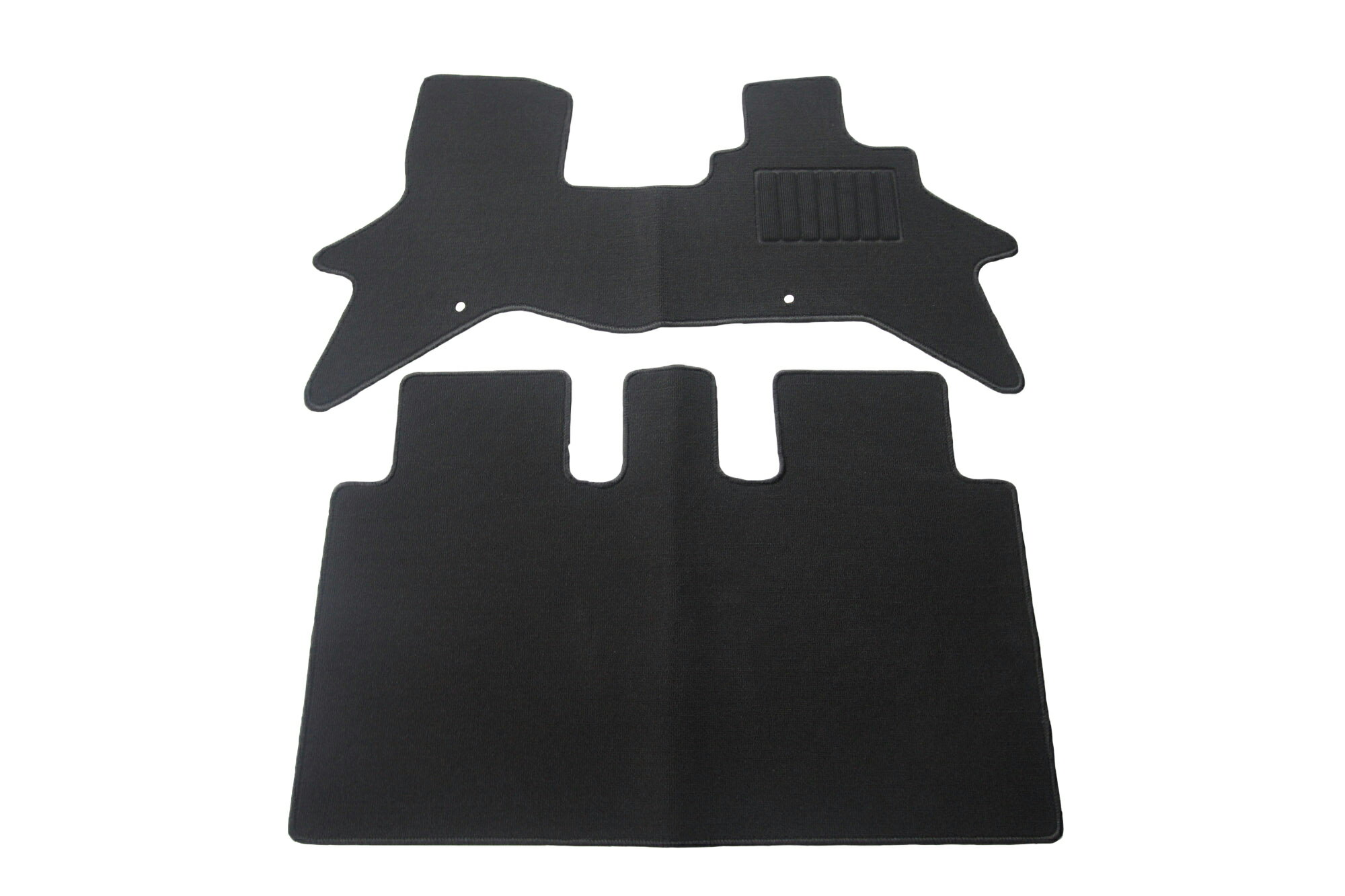 SUZUKI スズキ エブリィバン　DA17V　※AT車のみ適合　リアシート分割型　フロアマット 1台分 黒 ブラック カーペット カーマット マット 内装 交換 H27/2～滑りにくい 裏面新素材 専用固定フック付き 即納