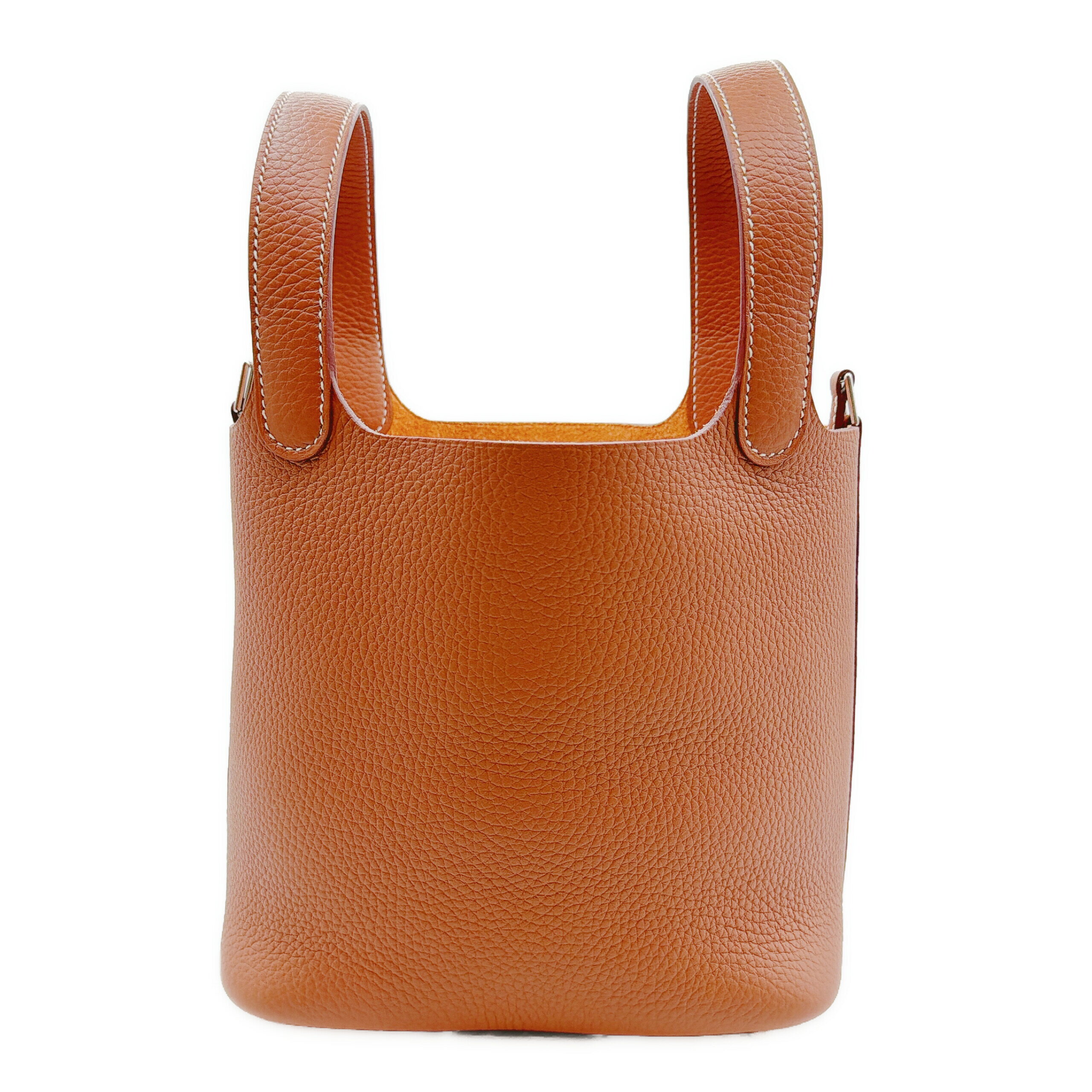 エルメス ピコタンロックPM ゴールド トリヨンクレマンス シルバー金具 K刻印 新品 HERMES レディース ハンドバッグ