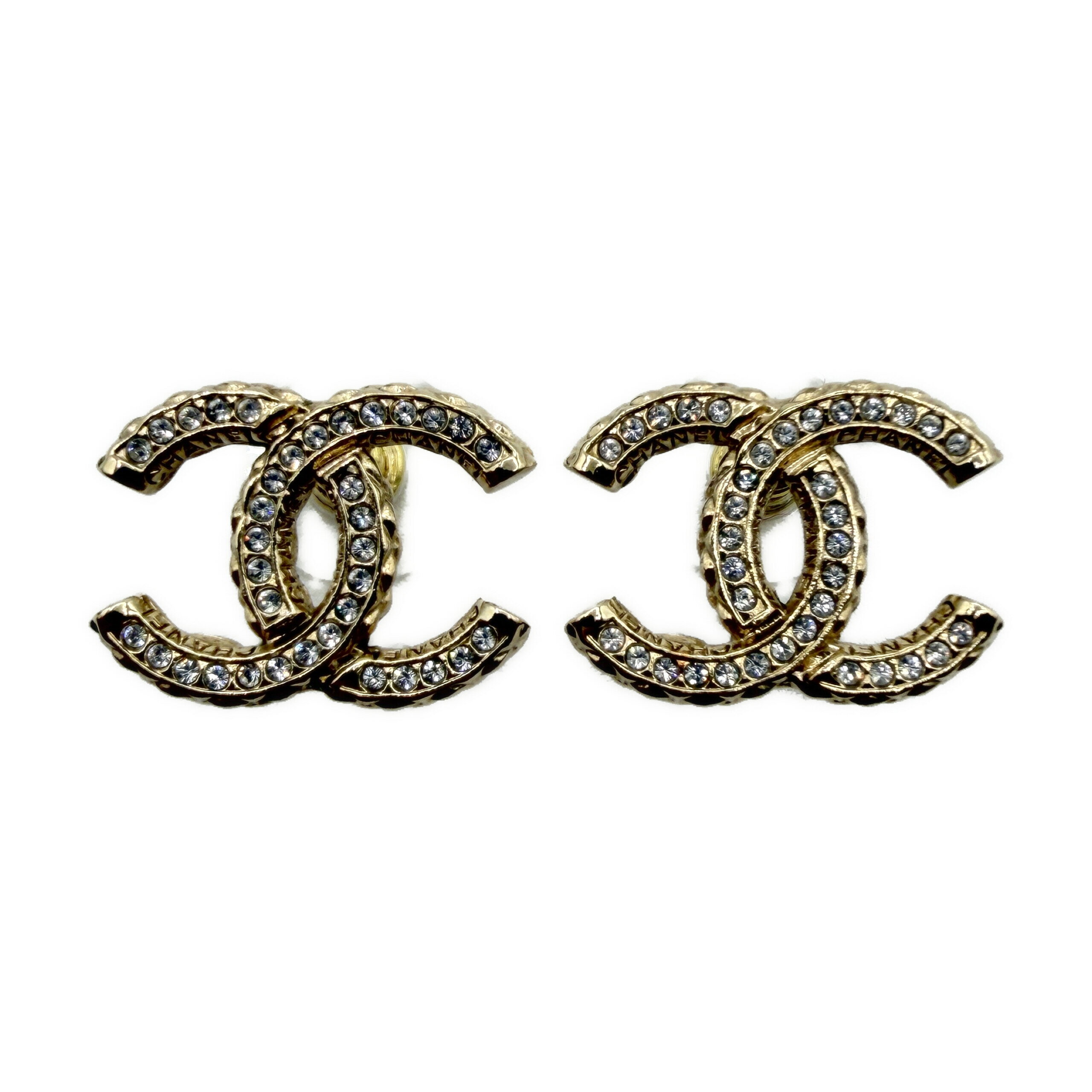 Rakuten - シャネル ピアス ココマーク ラインストーン ゴールド金具 中古A CHANEL レディース アクセサリー