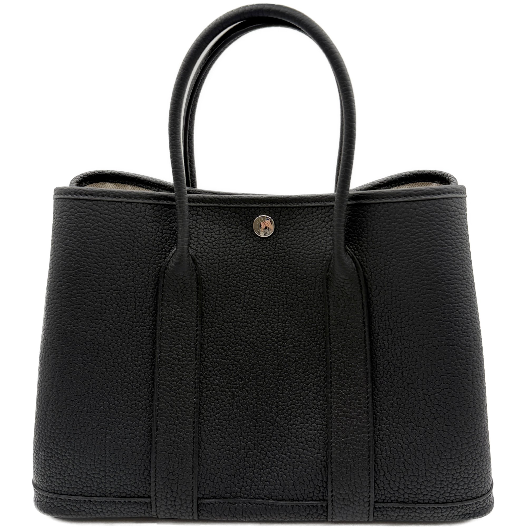 Rakuten - エルメス ガーデンパーティTPM 黒 ネゴンダ シルバー金具 G刻印 新品 HERMES レディース ハンドバッグ ブラック