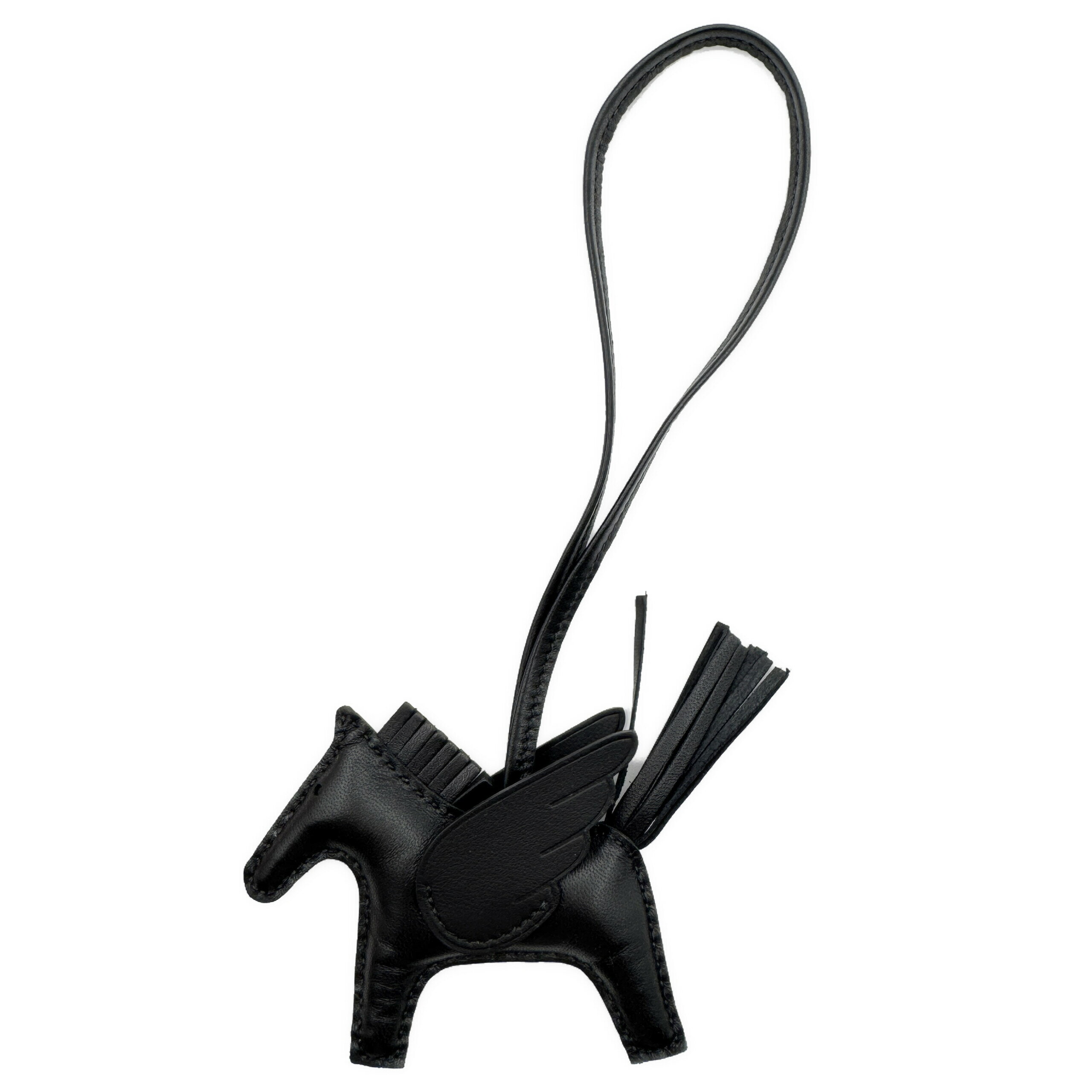 エルメス ロデオPM ペガサス ソーブラック 黒 アニョーミロ K刻印 新品 HERMES レディース バッグチャーム ブラックのサムネイル