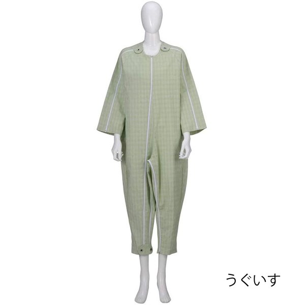 【在庫処分40％引】フドーねまき5型（スリーシーズン）うぐいす／Sサイズ つなぎねまき（竹虎）105382