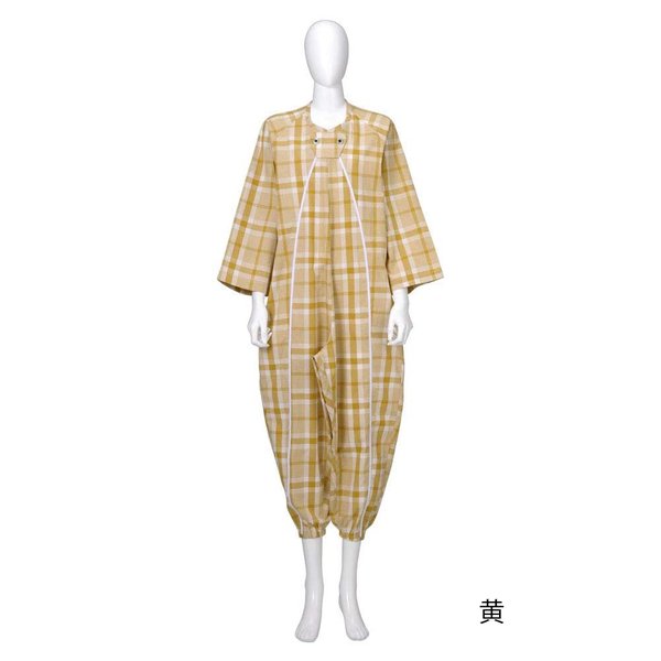 【在庫処分40％引】フドーねまき1型（スリーシーズン） 黄／Sサイズ つなぎねまき（竹虎）105422