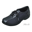 らくらくL007 ブラック/24.5cm 左右セット(ムーンスター)