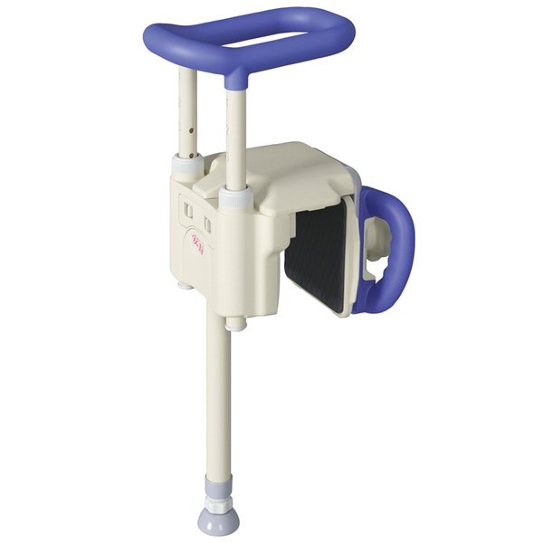 安寿 ユニットバス対応浴槽手すり UST-130UB／ブルー（アロン化成）