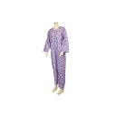 テイコブ エコノミー続き服(オールシーズン) 花柄パープル/Mサイズ(幸和製作所)(4)