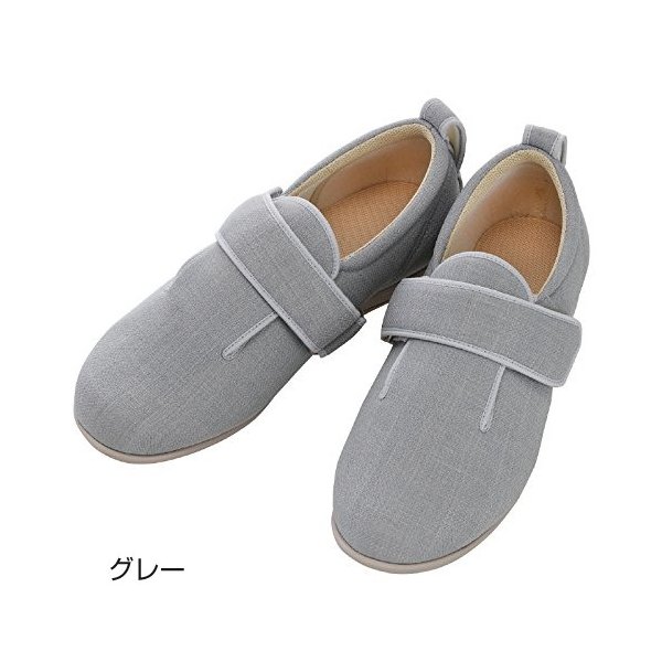 あゆみ ダブルマジックIII（足囲5E）グレー／L（23～23.5cm）左右セット（徳武産業）