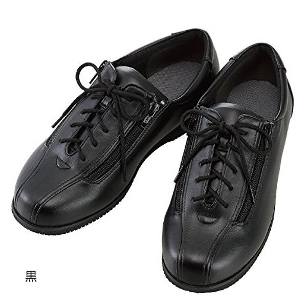 あゆみ コンフォートIII（足囲9E）黒／4L（26〜26.5cm）左右セット（徳武産業）