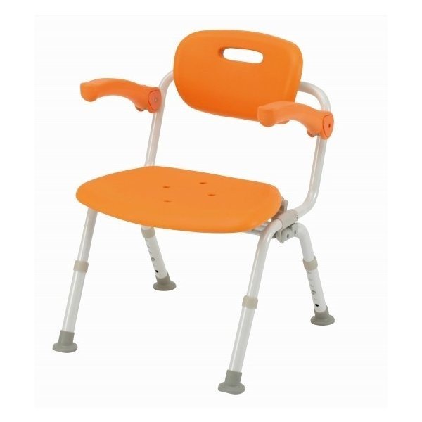 シャワーチェア [ユクリア] ワイドSPおりたたみN／オレンジ（パナソニックエイジフリー）