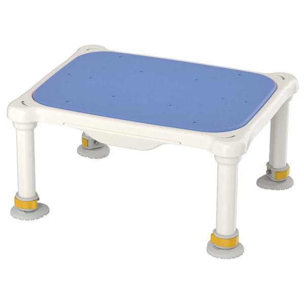 安寿 軽量浴槽台 あしぴた（ソフト座面・高さ20-30cm・天板標準サイズ）／ブルー（アロン化成）536-542