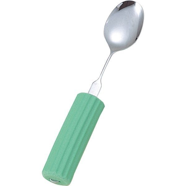 オールステンレスハンドル(シリコンスポンジ付)/スプーン大(フセ企画)N-1/SS-28 首が自由に曲がる食具