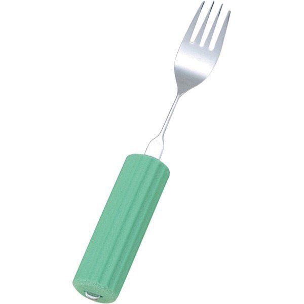 オールステンレスハンドル(シリコンスポンジ付)/フォーク大(フセ企画)N-2/SS-28 首が自由に曲がる食具