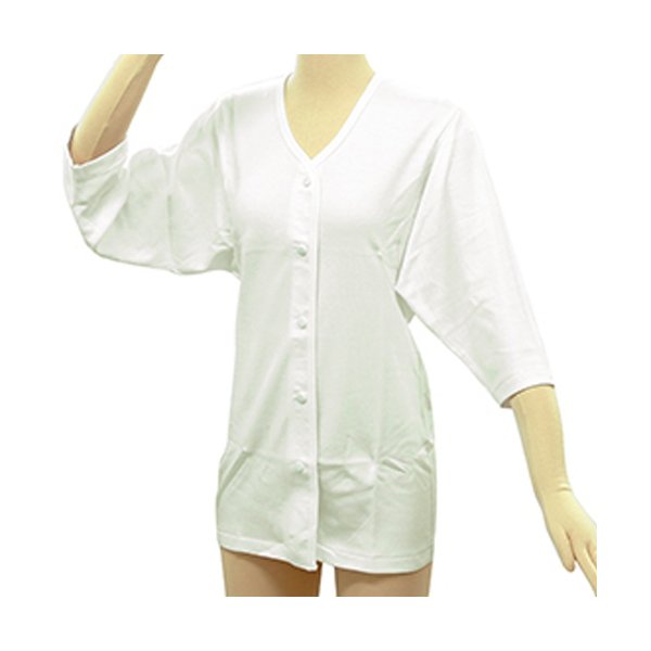 テイコブ 婦人用らくホック肌着 七分袖／Mサイズ（幸和製作所）UN05W