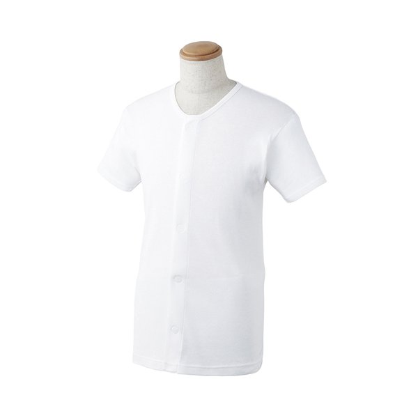 ウィズエール 紳士用ワンタッチ肌着 半袖／Lサイズ（川本産業）