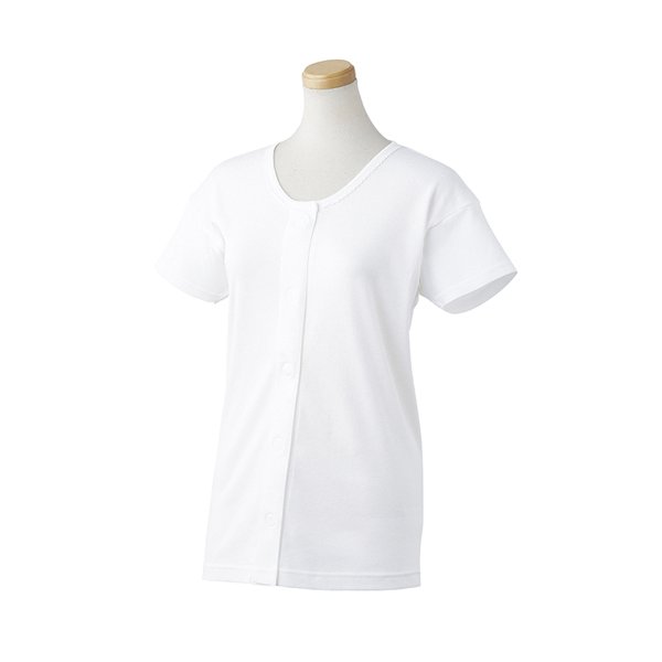 ウィズエール 婦人用ワンタッチ肌着 半袖／Lサイズ（川本産業）