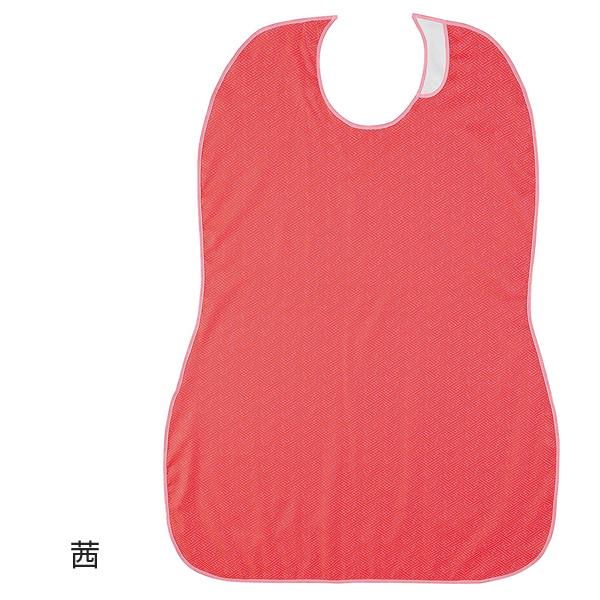 長持ちする大きなお食事エプロン／茜（フットマーク）403720