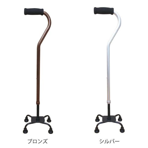スワン型クォードケイン（4点杖）／ブロンズ（ファーストレイト）FR-5831