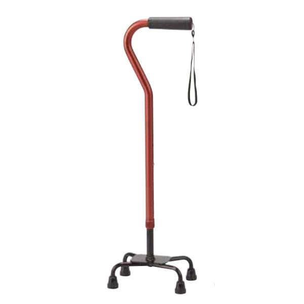 アルミ製4点支柱杖／レッド（マキテック）AQ-11RE