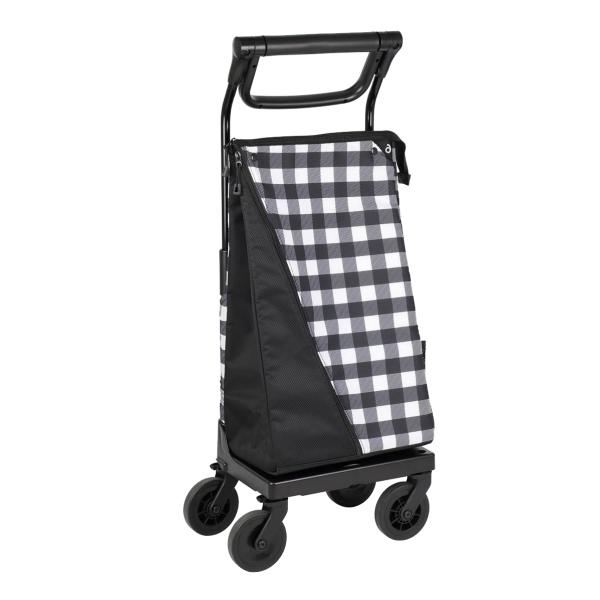 テイコブ aカートショッピングキャリー／チェックブラック（幸和製作所）横押しカート WCC15