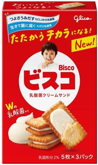 江崎グリコ ビスコ 5種各15枚 合計75枚 大容量 いちご 発酵バター メープル 焼きリ...