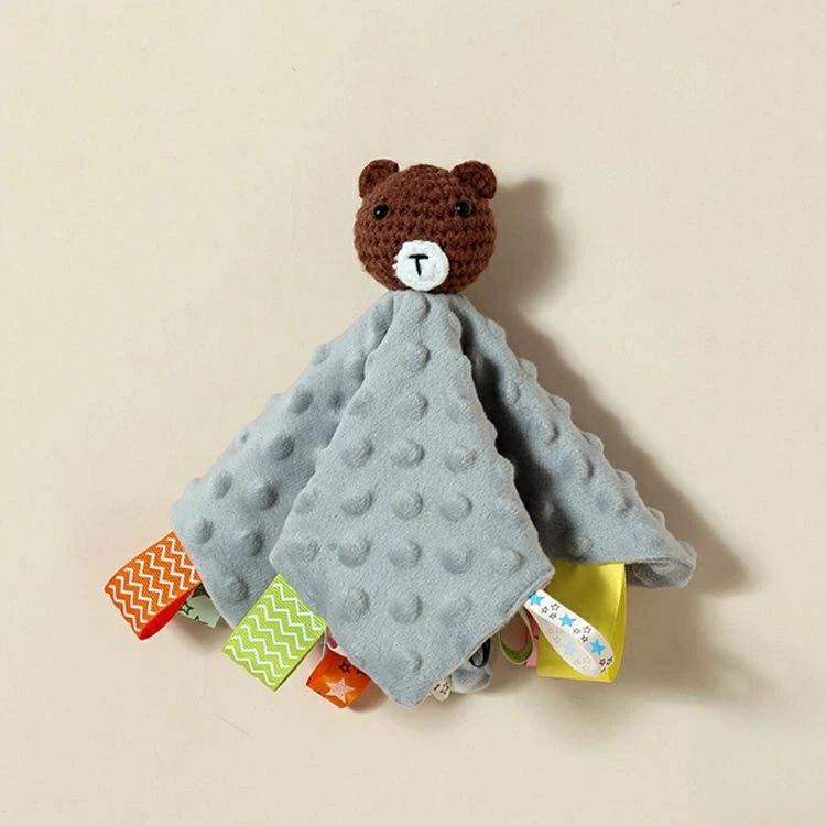 egaoインテリア館の赤ちゃん おもちゃ ベビー ブランケット 洗える ぬいぐるみ タグ付きタオル タグタオル タオルハンカチ タグ付き タオル よだれ拭き｜アングル2