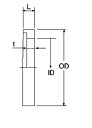 大阪サニタリー ISOネジユニオン継手 L形ガスケット GS-L 1.25S PTFE