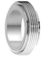 大阪サニタリー ISOネジユニオン継手 溶接式ネジスリーブ MAL-W 1.5S SUS316L