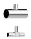 大阪サニタリー 溶接配管用継手 溶接式異径チーズ TEEX-W 3.0S×2.0S SUS304(4)