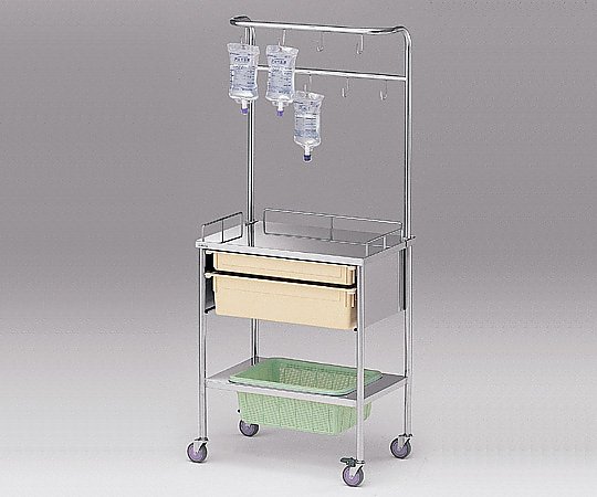 簡易点滴処置車 670×430×1570mm ET-08FN(4.0)