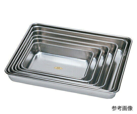 ※画像はイメージです※本商品は、メーカー取り寄せ商品となります※掲載商品は予告無く販売終了となっている場合があり、出荷確約をするものではありません■特徴●積み重ねが可能です。●丈夫でへこみにくく歪みづらいです。●フチのカール加工により、丈夫でしっかりとした成形です。●光沢は照明の反射を抑えた鏡面仕上げです。■仕様●材質：ステンレス（SUS304）●厚み：0.6mm●外寸法（mm）：270×210×35●底寸法（mm）：250×190●型番：MS-05 270●厚み：0.6mm　●日本製