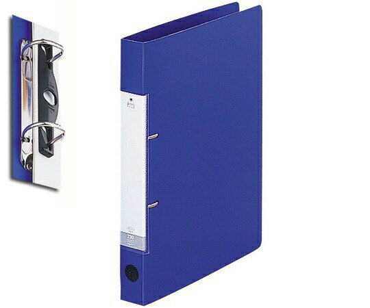 D型リングファイル 306×251×34mm 青 G2220-8