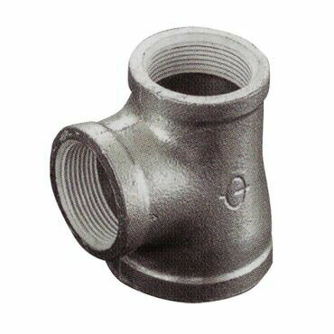 リケン ZD 白 3方異径チーズ(バンド付) 40A×32A×50A