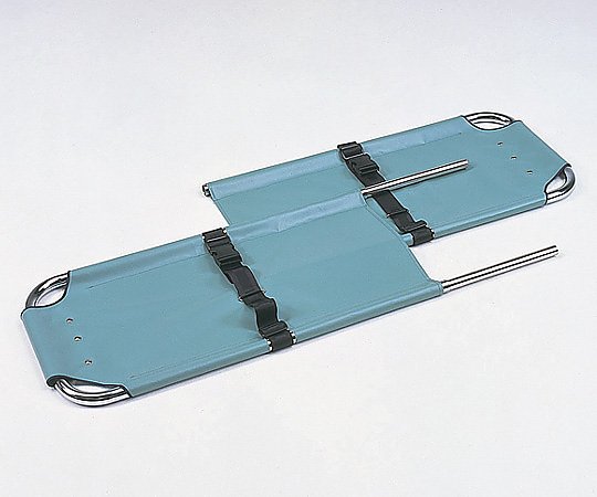 ※画像はイメージです※本商品は、メーカー取り寄せ商品となります※掲載商品は予告無く販売終了となっている場合があり、出荷確約をするものではありません■特徴●パイプを差し込むだけで使用でき、抜け防止機構付きですので安心です。■仕様●幅×長さ（mm）：445×1805●重量（kg）：5.9●材質：本体／スチール（クロームメッキ仕上げ）、床部／ナイロンターポリン●折りたたみ時サイズ：（幅）445×（長さ）1200×（厚み）70mm●耐荷重：約80kg●付属品：患者固定用ベルト×2本●型番：TY259