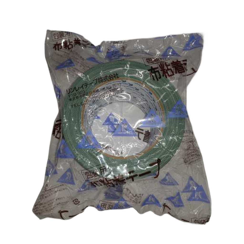 リンレイ カラー布粘着テープ No.364 緑 75mm幅×25m長さ(4)