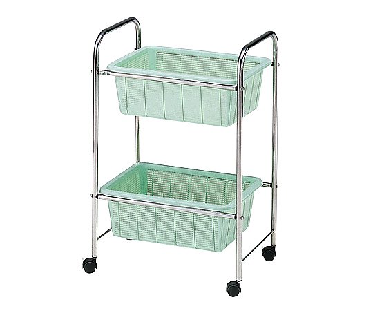 ステンレス脱衣ワゴン・ラック[深型]　520×355×800mm　2段